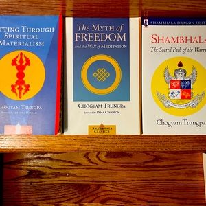 Set of 3 Shambala Tibetan Buddhism books by Chogyam Trungpa